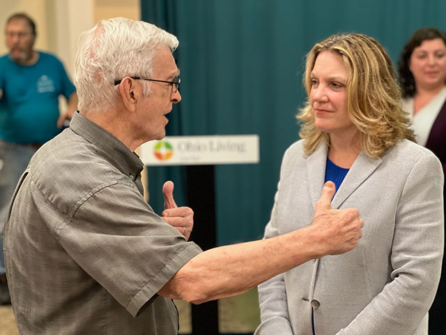 Deputy Secretary Andrea Palm at a Senior Center Town Hall in Cincinnati Ohio