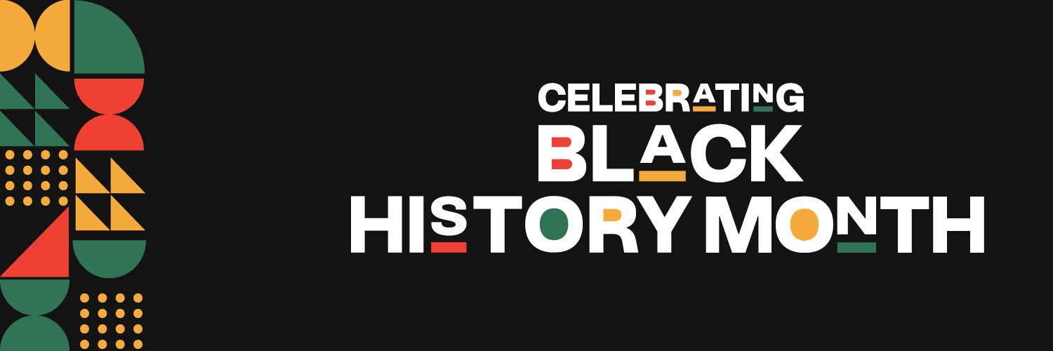 Celebrating Black History Month X (Twitter) Header graphic
