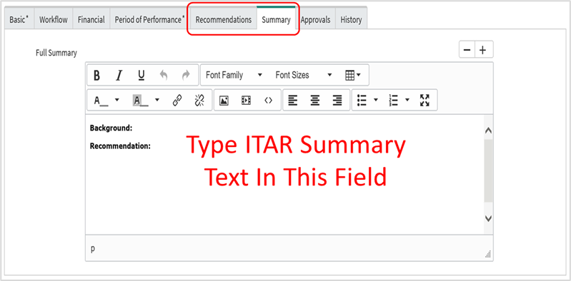 Figure 15: ITAR Review Summary