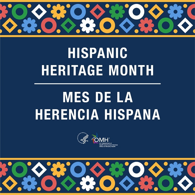 Abstract Hispanic Heritage Month Instagram graphic