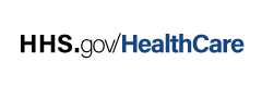 HHS.gov/HealthCare Logo