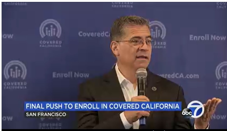 Secretary Becerra Photo: Final Push to Enroll in Covered California.