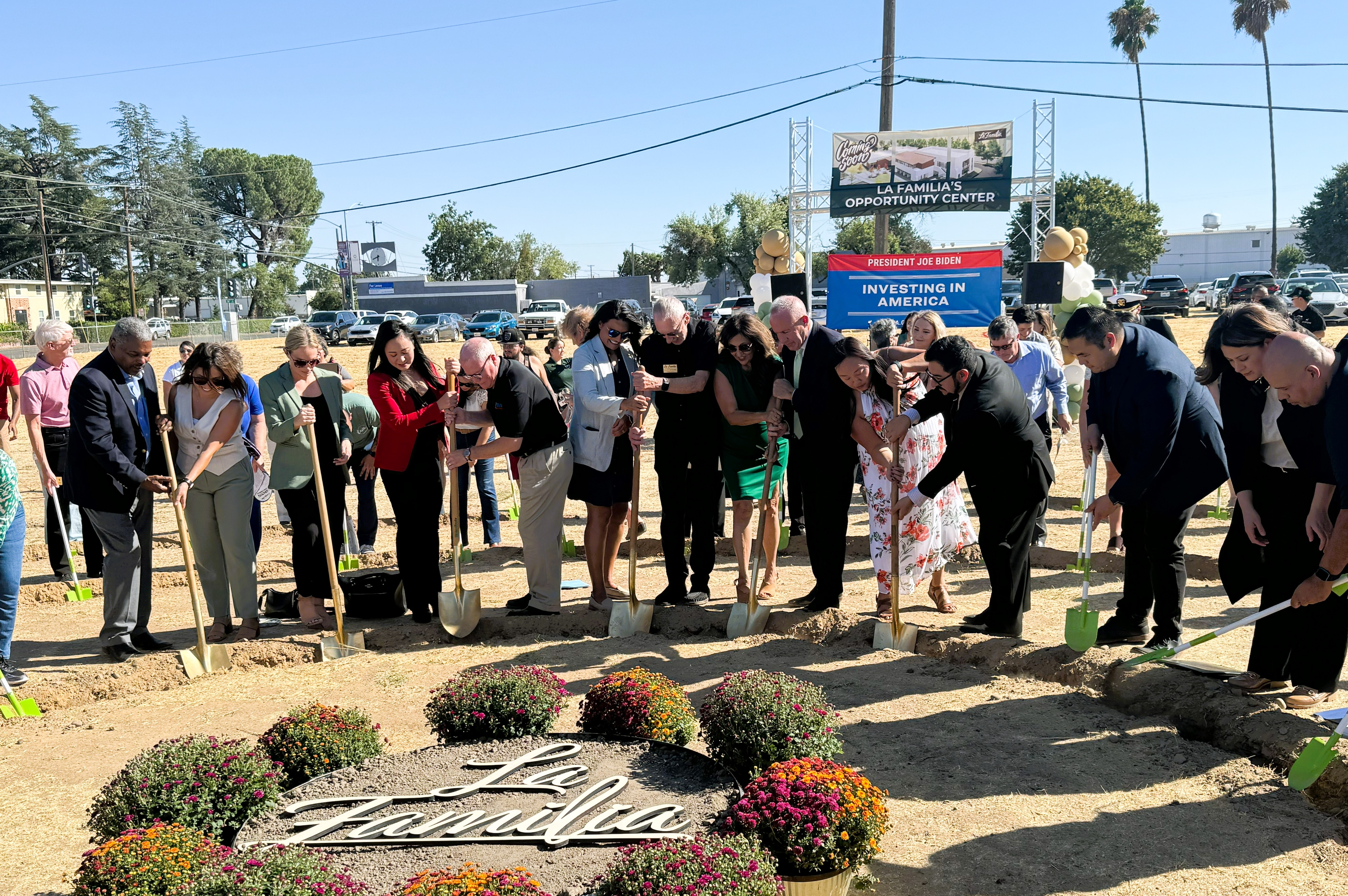 Photo from LAFCC of groundbreaking event for their Opportunity Center on September 12, 2024.